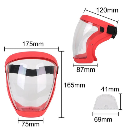 Ultimate Full Face Shield - Protect, Breathe & See Clearly - Adjustable & Durable