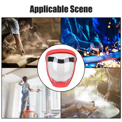 Ultimate Full Face Shield - Protect, Breathe & See Clearly - Adjustable & Durable