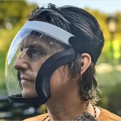 Ultimate Full Face Shield - Protect, Breathe & See Clearly - Adjustable & Durable
