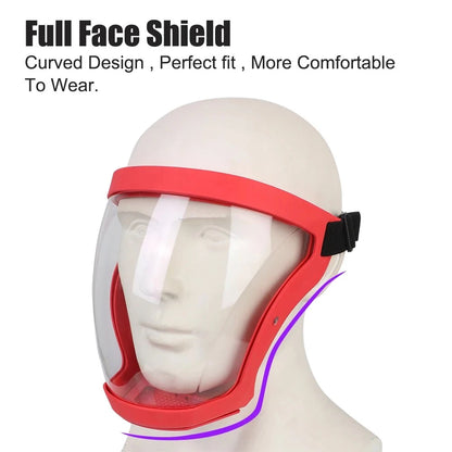 Ultimate Full Face Shield - Protect, Breathe & See Clearly - Adjustable & Durable