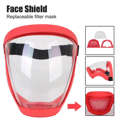 Ultimate Full Face Shield - Protect, Breathe & See Clearly - Adjustable & Durable