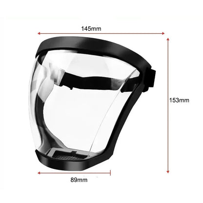 Ultimate Full Face Shield - Protect, Breathe & See Clearly - Adjustable & Durable