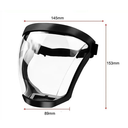 Ultimate Full Face Shield - Protect, Breathe & See Clearly - Adjustable & Durable