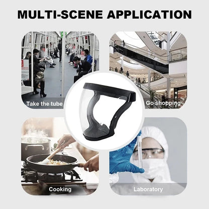 Ultimate Full Face Shield - Protect, Breathe & See Clearly - Adjustable & Durable