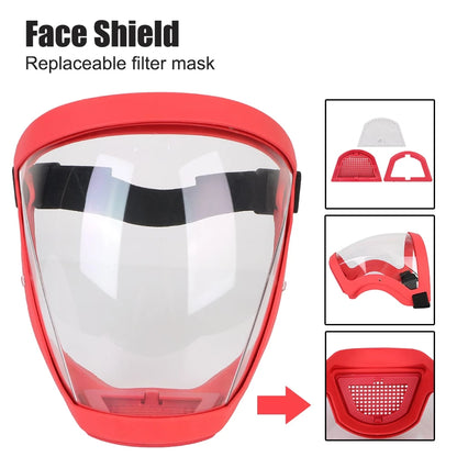Ultimate Full Face Shield - Protect, Breathe & See Clearly - Adjustable & Durable