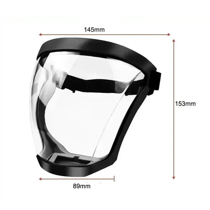 Ultimate Full Face Shield - Protect, Breathe & See Clearly - Adjustable & Durable