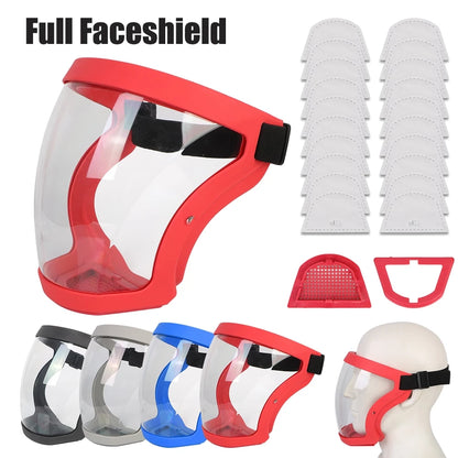Ultimate Full Face Shield - Protect, Breathe & See Clearly - Adjustable & Durable