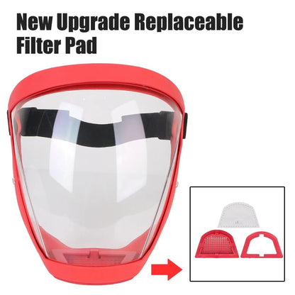 Ultimate Full Face Shield - Protect, Breathe & See Clearly - Adjustable & Durable