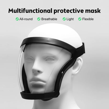 Ultimate Full Face Shield - Protect, Breathe & See Clearly - Adjustable & Durable