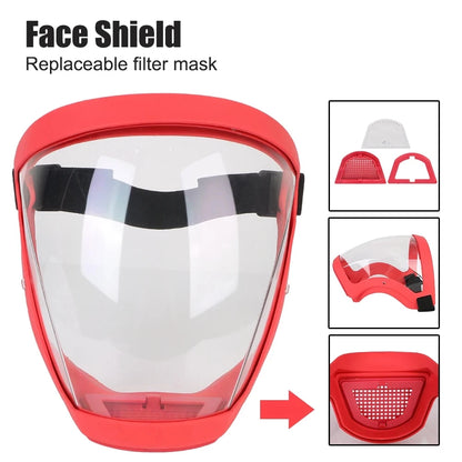 Ultimate Full Face Shield - Protect, Breathe & See Clearly - Adjustable & Durable