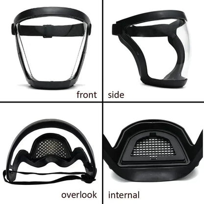 Ultimate Full Face Shield - Protect, Breathe & See Clearly - Adjustable & Durable