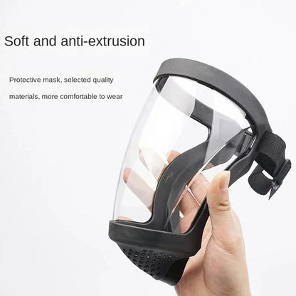 Ultimate Full Face Shield - Protect, Breathe & See Clearly - Adjustable & Durable