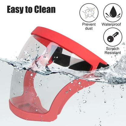 Ultimate Full Face Shield - Protect, Breathe & See Clearly - Adjustable & Durable