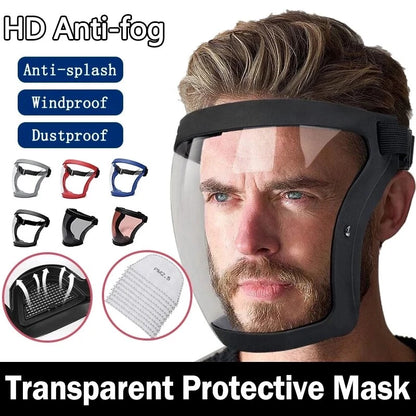 Ultimate Full Face Shield - Protect, Breathe & See Clearly - Adjustable & Durable