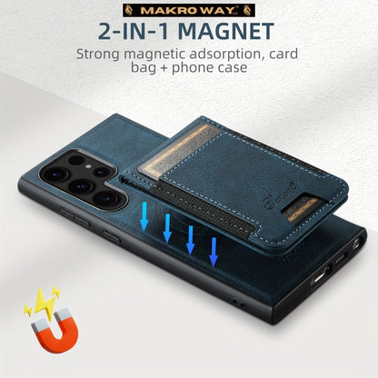 Funda de Cuero 2 en 1 con Carga Inalámbrica para Samsung