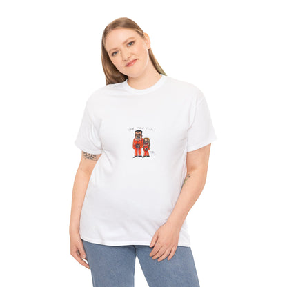 Crewneck Tee — 'Dad and Kid' Matching Astronaut Illustration