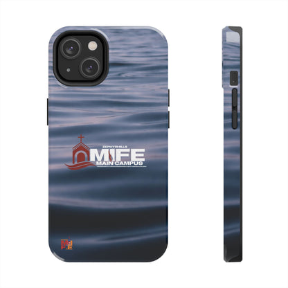 Tough Phone Case — MFE Main Campus Navy Wave Protective Cover