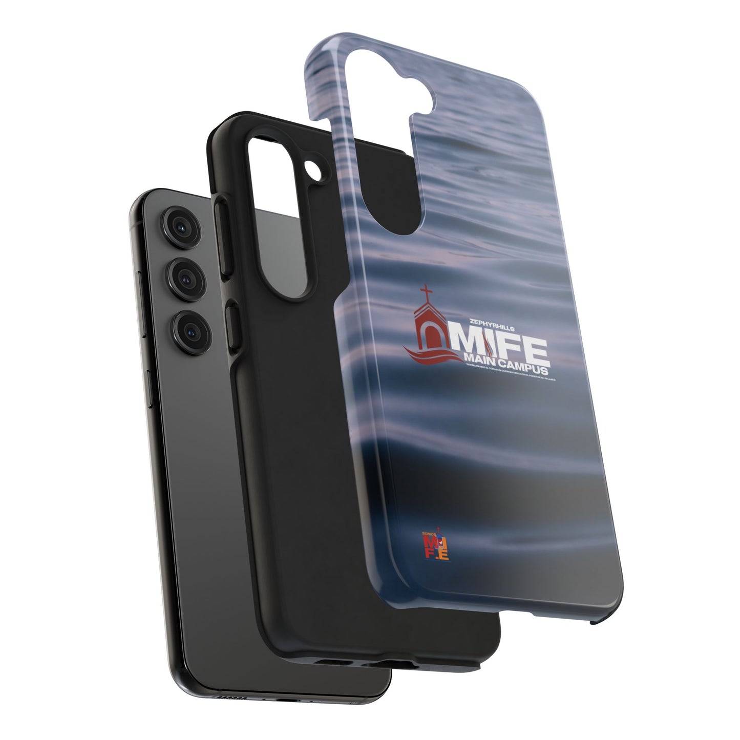Tough Phone Case — MFE Main Campus Navy Wave Protective Cover