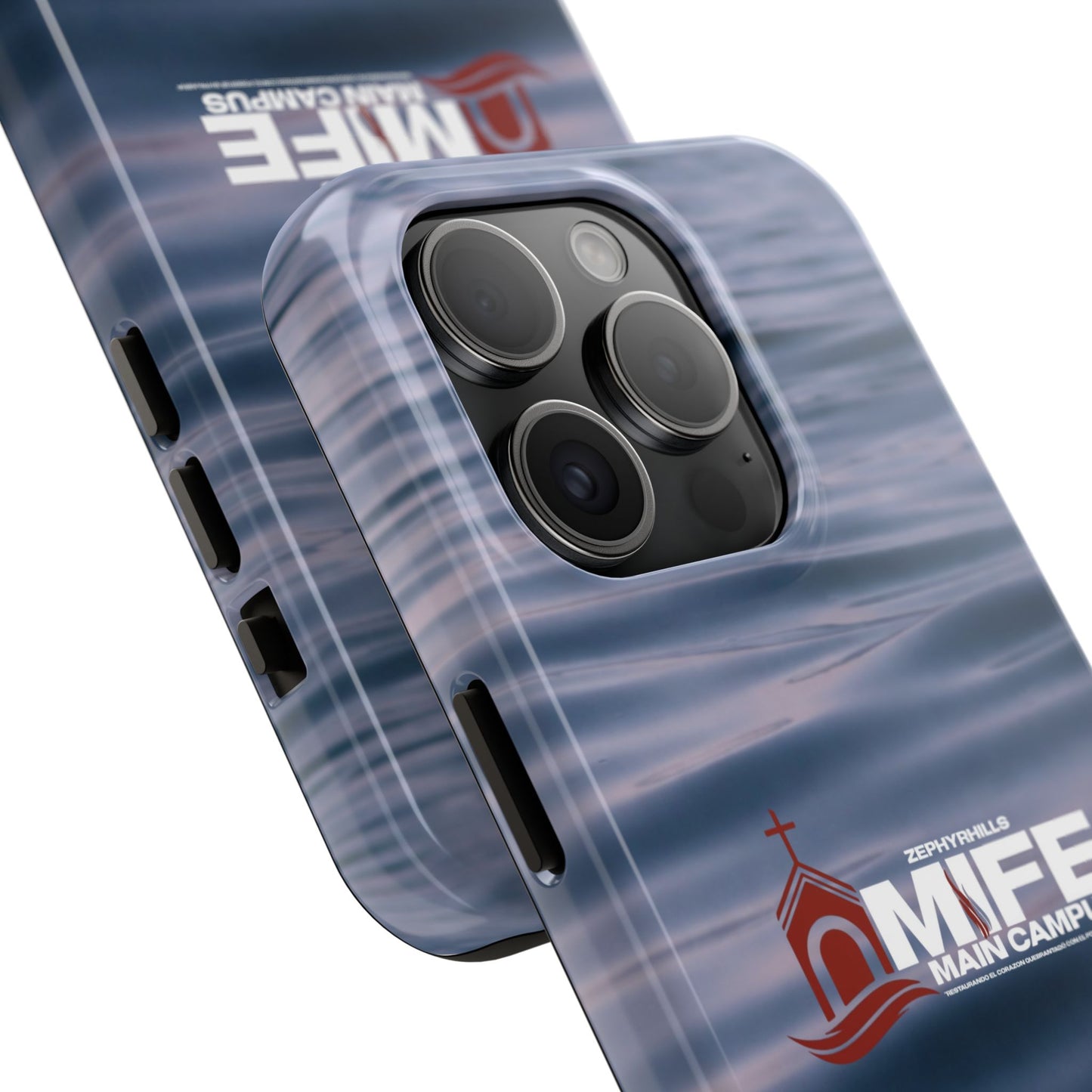 Tough Phone Case — MFE Main Campus Navy Wave Protective Cover