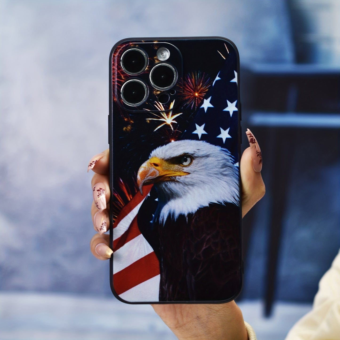 Ultimate Protection for Your iPhone - Eagle Pattern Protective Case - Slim, Durable, and Compatible with Multiple Models