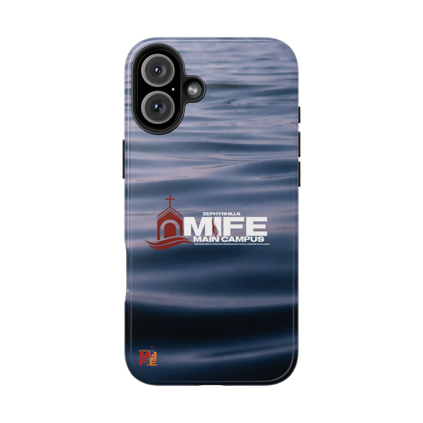 Tough Phone Case — MFE Main Campus Navy Wave Protective Cover