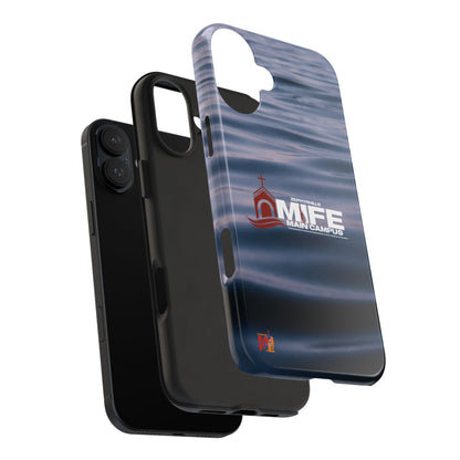 Tough Phone Case — MFE Main Campus Navy Wave Protective Cover