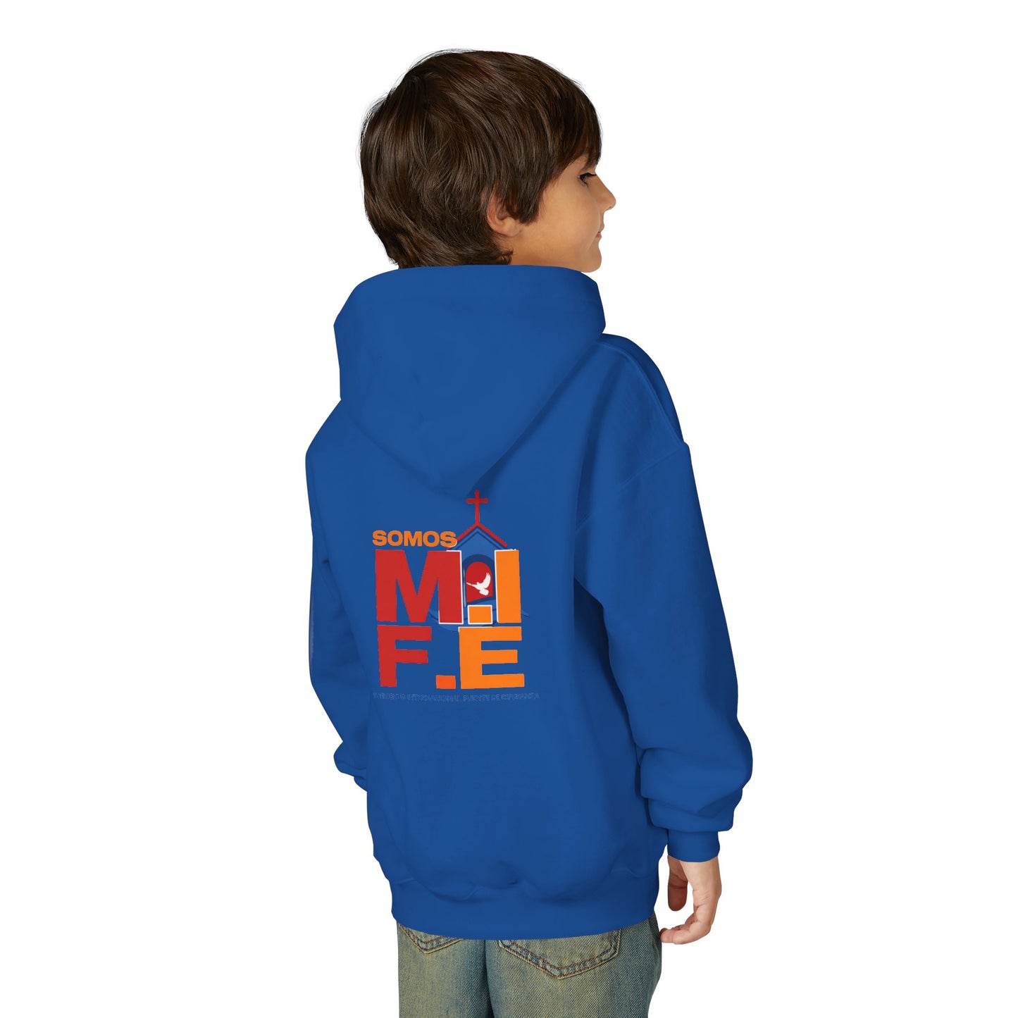 Youth Faith Hoodie — "Jesus Te Ama" / Somos Mi Fe Church Sweatshirt