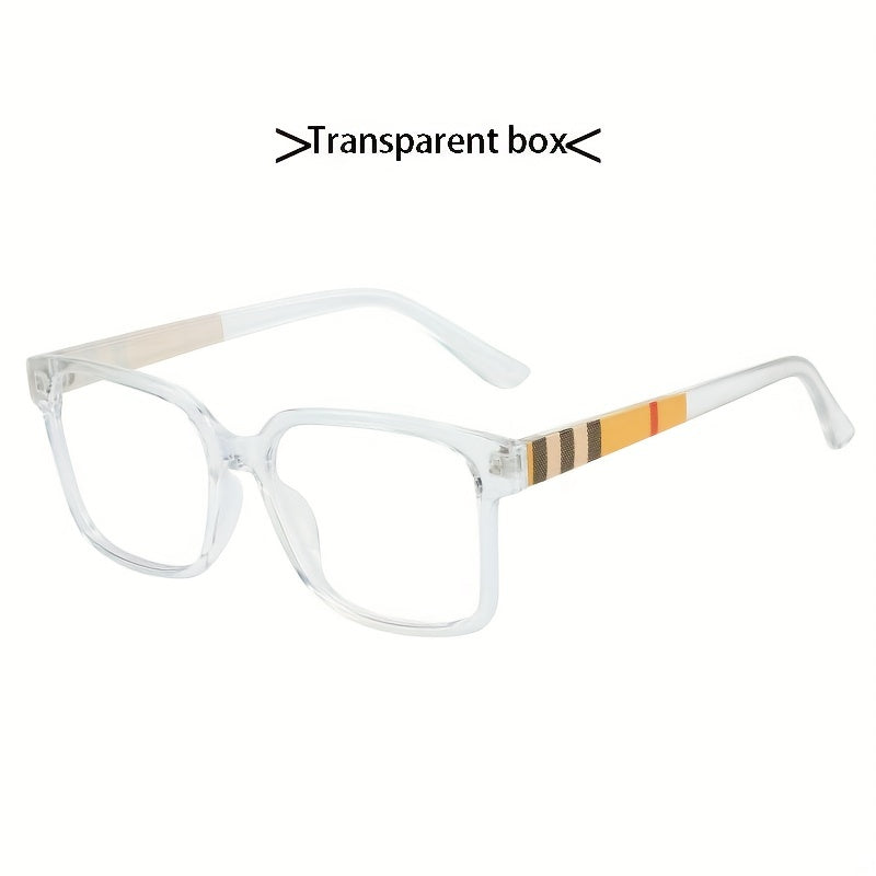 1pza Gafas Cuadradas Clásicas TR90 Para Hombres Y Mujeres