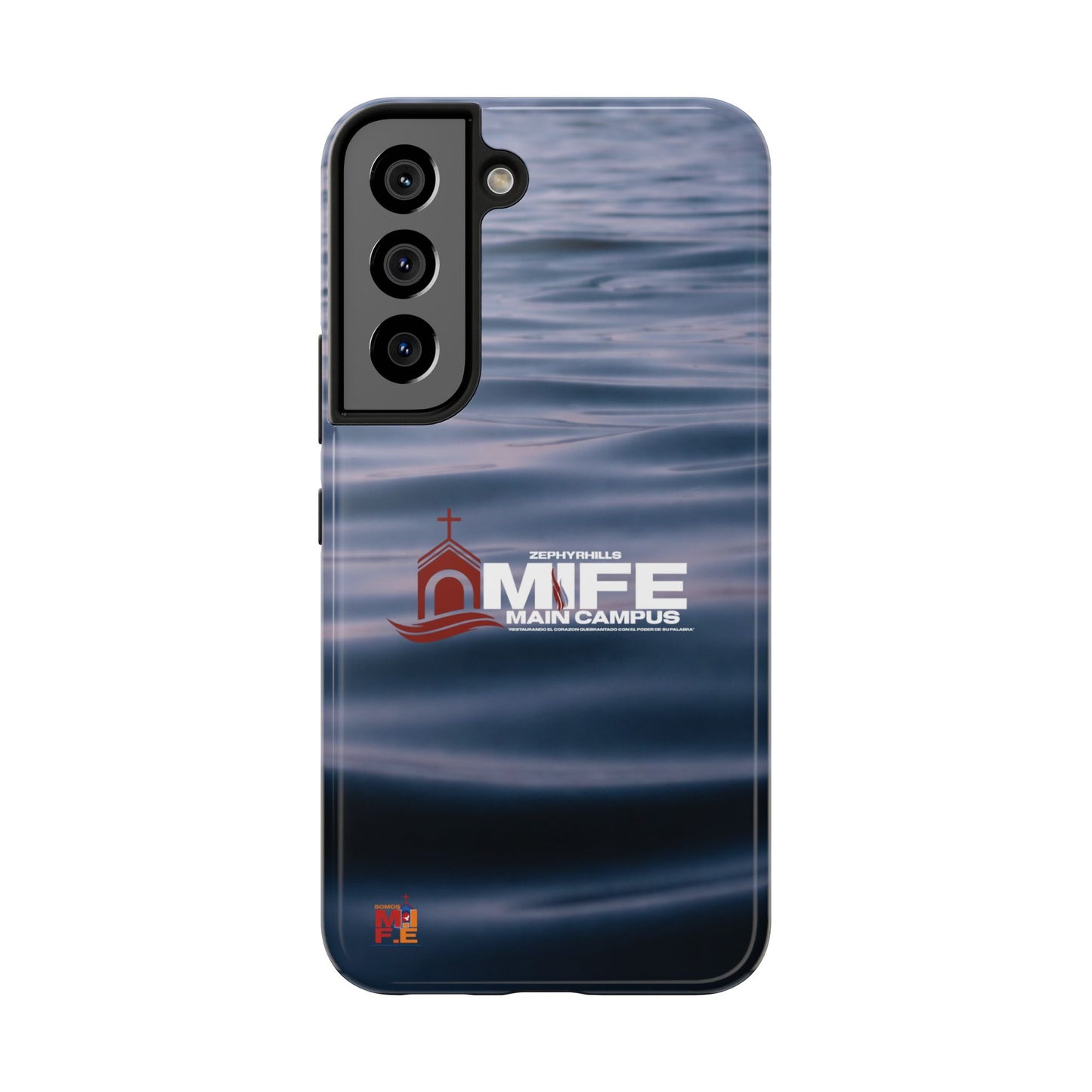 Tough Phone Case — MFE Main Campus Navy Wave Protective Cover
