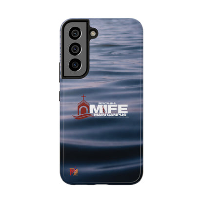 Tough Phone Case — MFE Main Campus Navy Wave Protective Cover