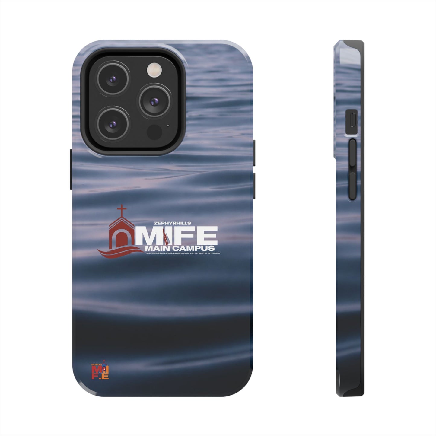 Tough Phone Case — MFE Main Campus Navy Wave Protective Cover