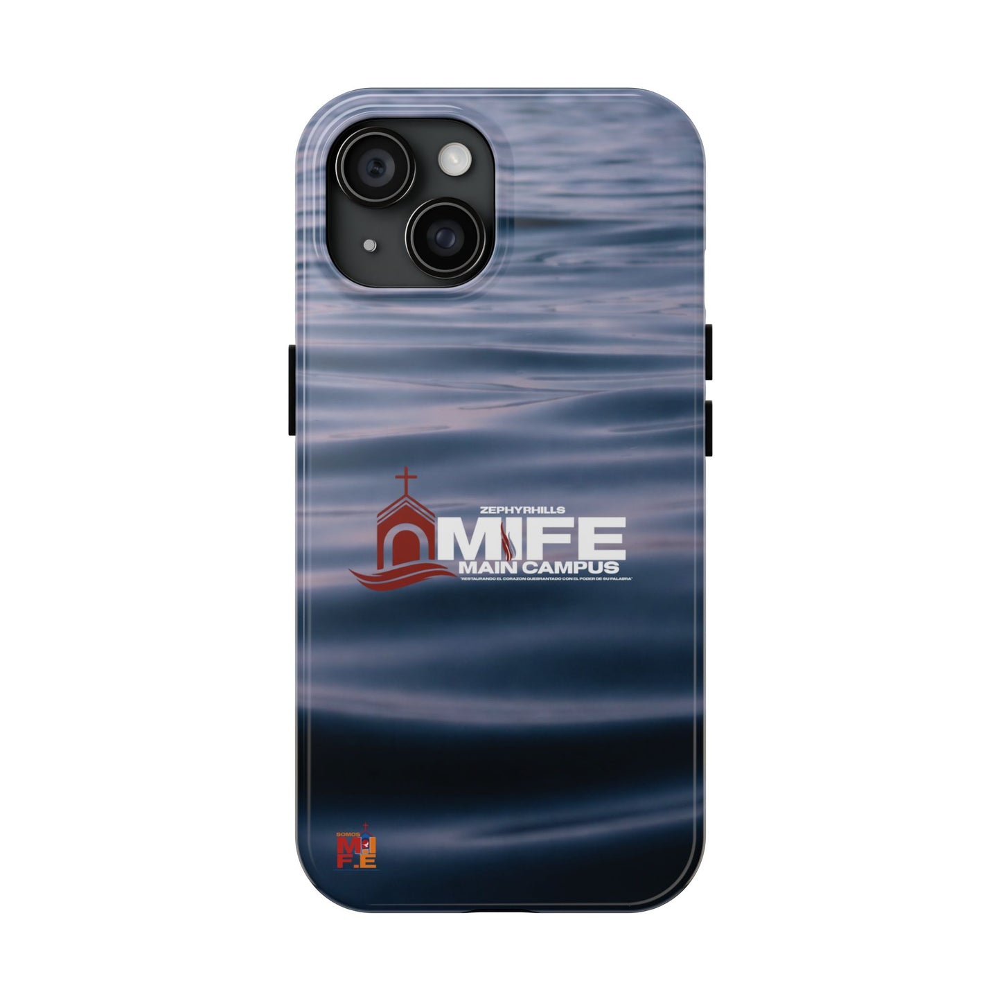 Tough Phone Case — MFE Main Campus Navy Wave Protective Cover