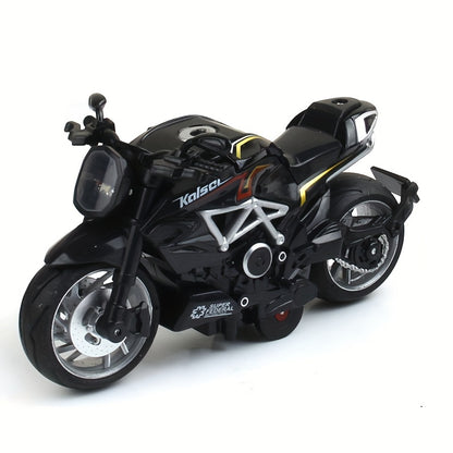 Juguete De Motocicleta De Aleación Fundida A Presión, Motocicleta Extraíble Con Sonidos Y Luces 1:12, Coches De Juguete Para Niños Con Fricción, Juguetes De Motocicleta, Regalo Para Niños O Niñas, Cumpleaños, Navidad