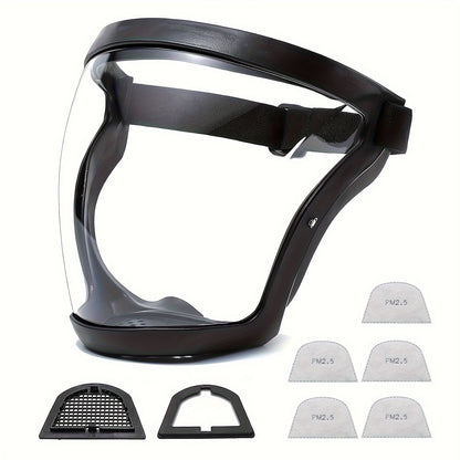 Ultimate Full Face Shield - Protect, Breathe & See Clearly - Adjustable & Durable