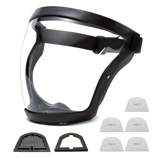 Ultimate Full Face Shield - Protect, Breathe & See Clearly - Adjustable & Durable