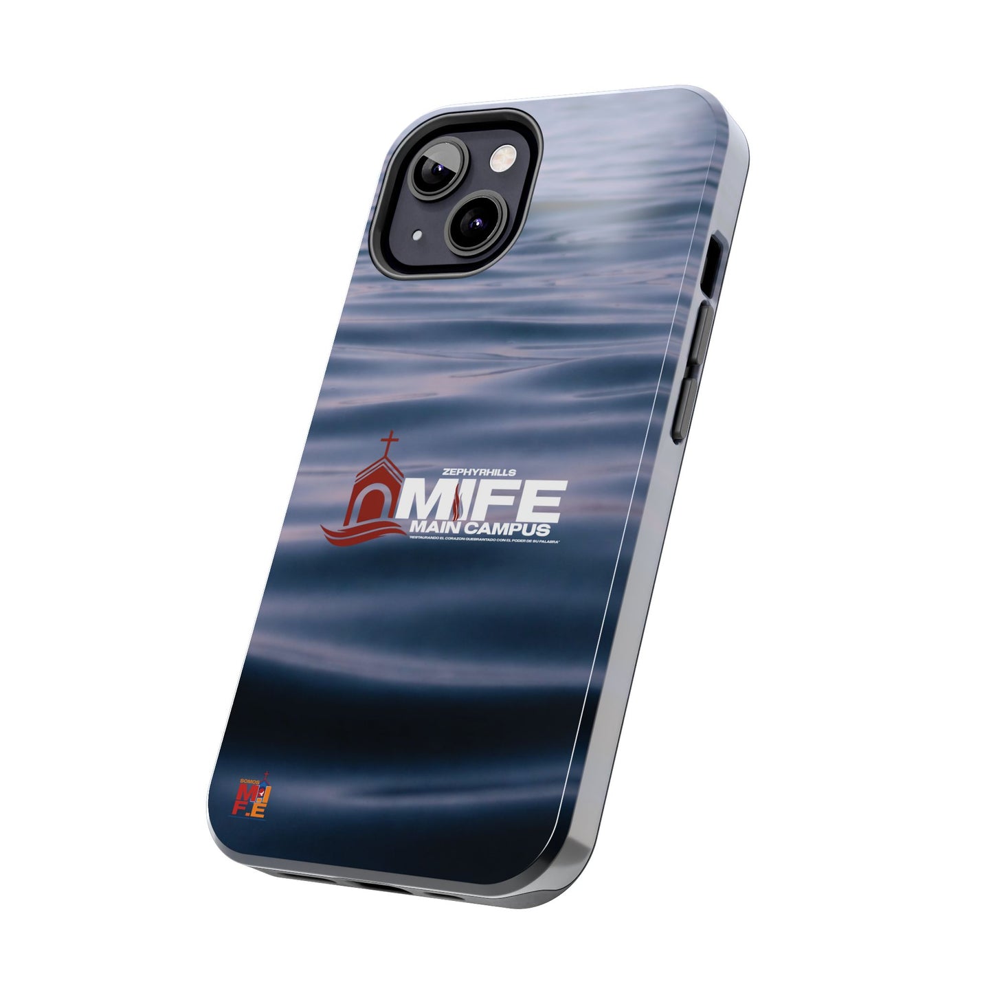 Tough Phone Case — MFE Main Campus Navy Wave Protective Cover