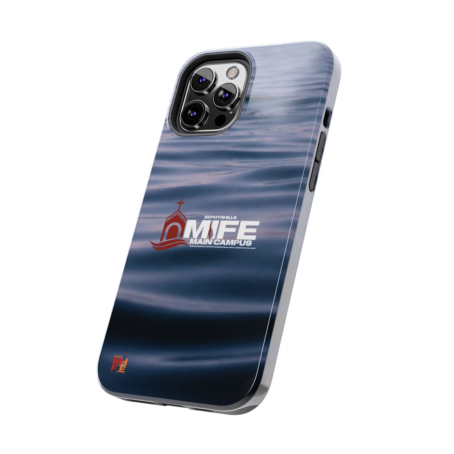 Tough Phone Case — MFE Main Campus Navy Wave Protective Cover