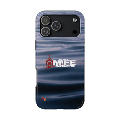 Tough Phone Case — MFE Main Campus Navy Wave Protective Cover