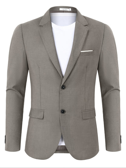 Chaqueta deportiva casual de hombre, ligera y elegante, con dos botones para negocios