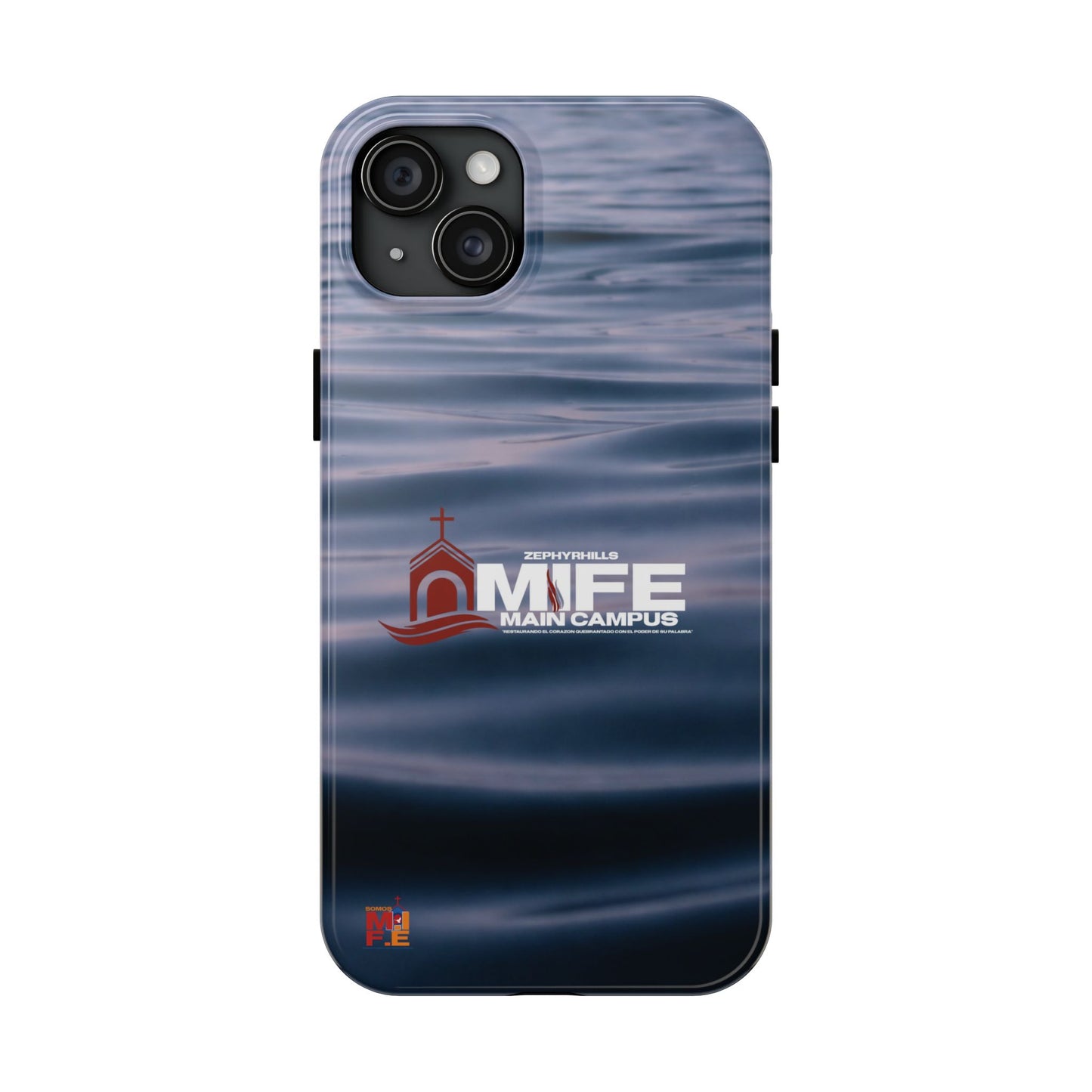 Tough Phone Case — MFE Main Campus Navy Wave Protective Cover