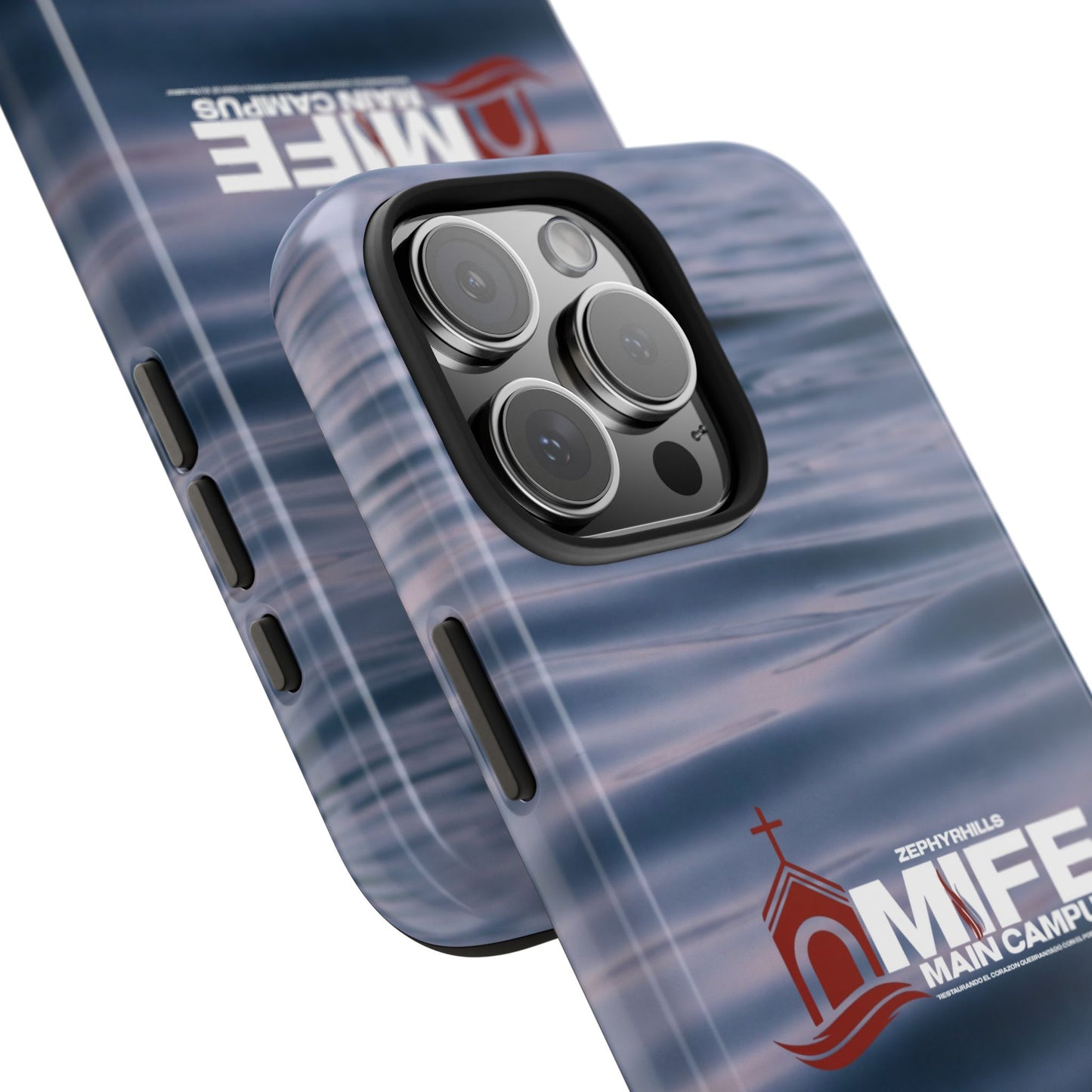Tough Phone Case — MFE Main Campus Navy Wave Protective Cover