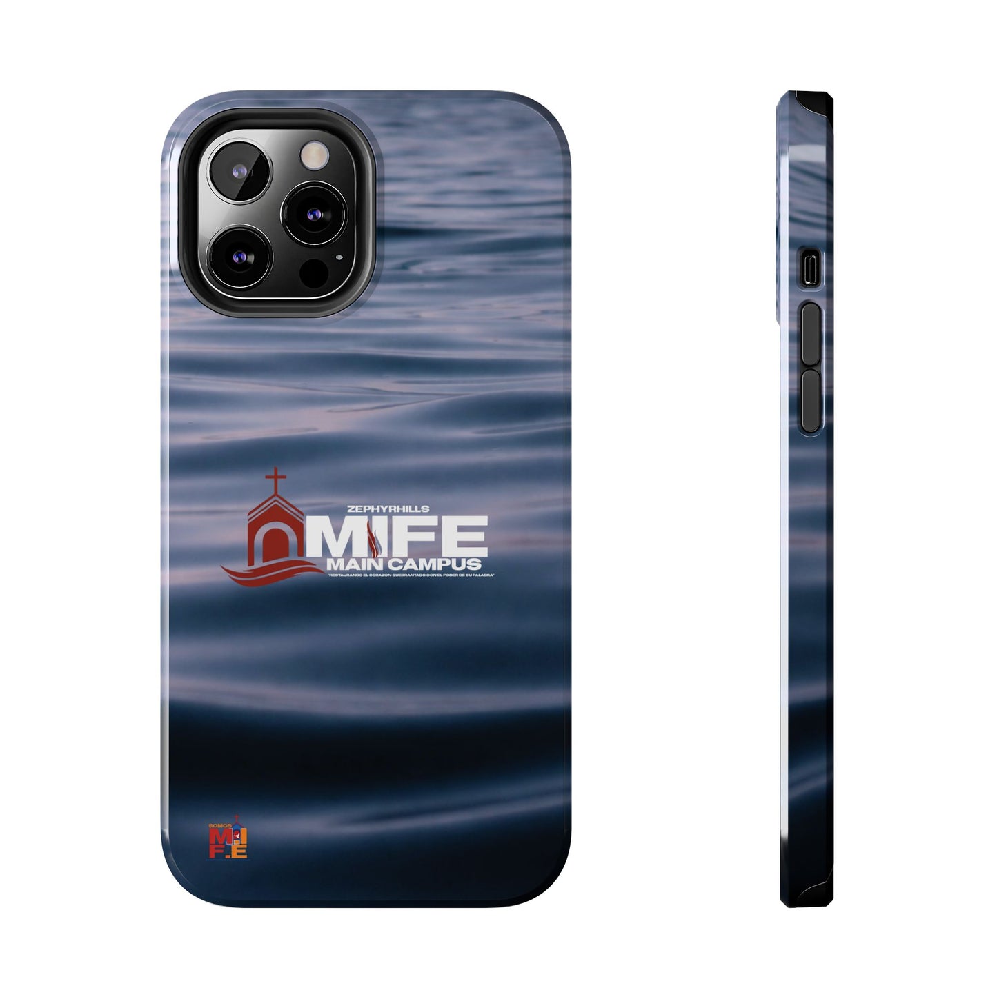 Tough Phone Case — MFE Main Campus Navy Wave Protective Cover