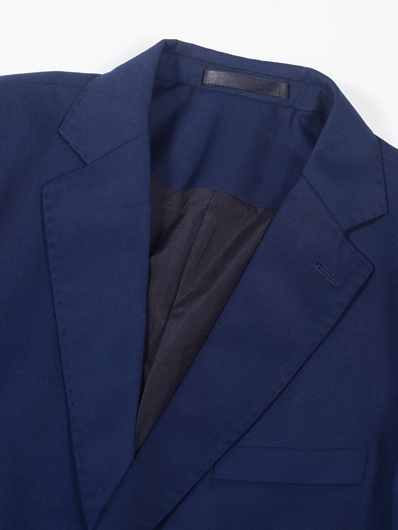 Abrigo De Manga Larga Con Cuello Vuelto Sólido Y Elegante Para Hombres De Negocios