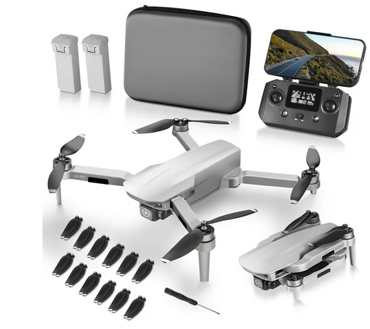HHD Drone with 4K Camera for Adults and Beginners, 5G Wifi Transmission, 40 Minutes Flight Time,Grey