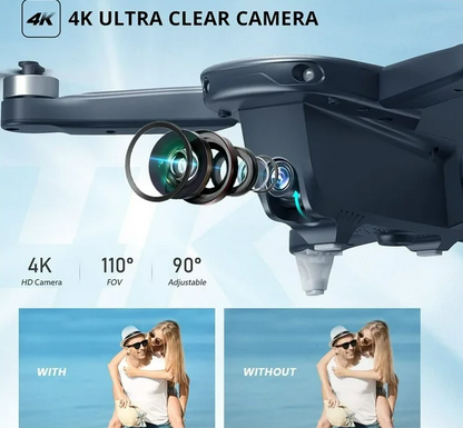 HHD Drone with 4K Camera for Adults and Beginners, 5G Wifi Transmission, 40 Minutes Flight Time,Grey