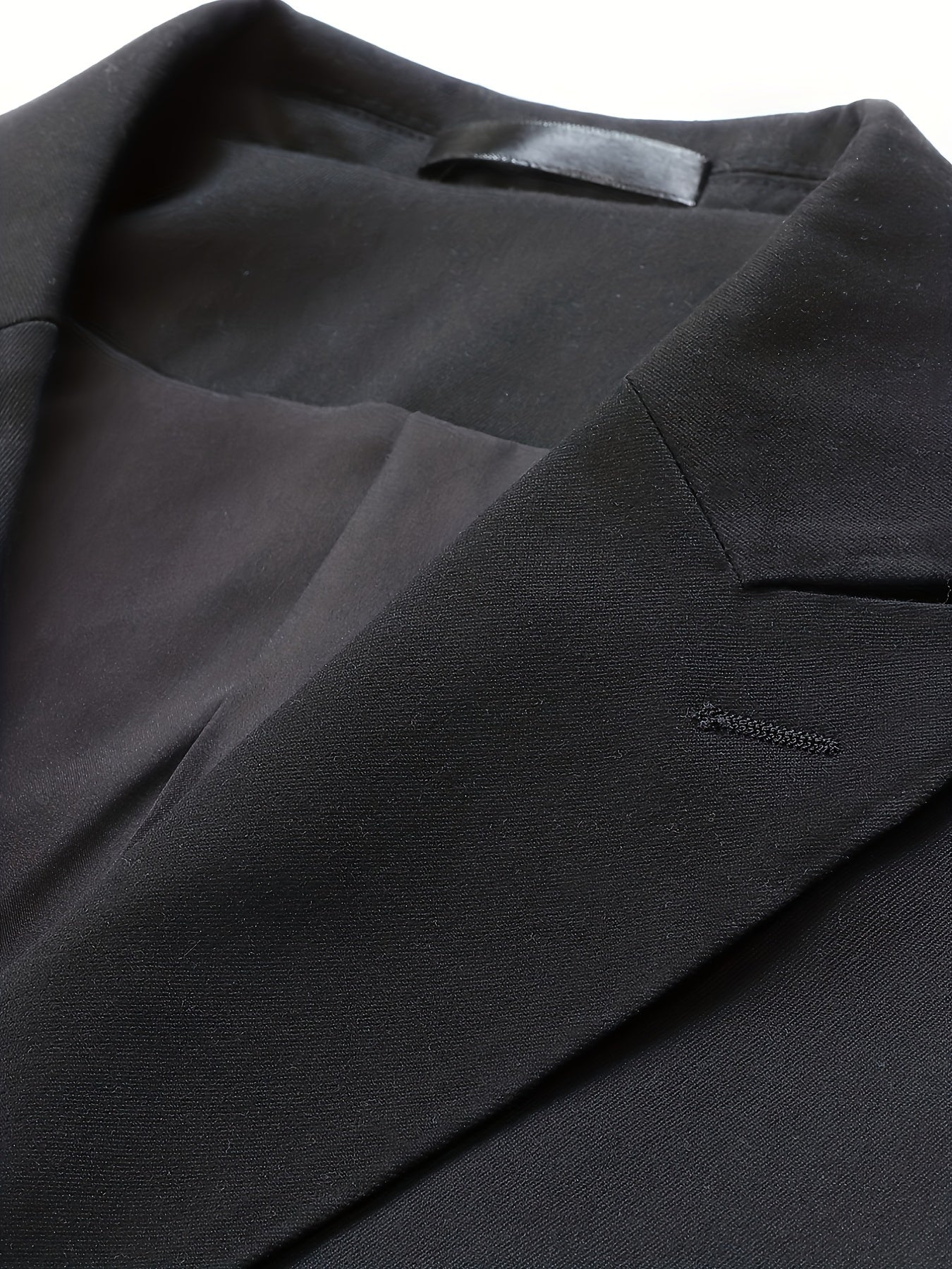 Abrigo De Manga Larga Con Cuello Vuelto Sólido Y Elegante Para Hombres De Negocios