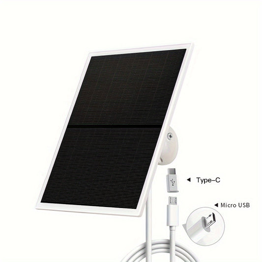 Upgrade Your Security with Our Solar Panel - Wireless Charging - Waterproof - 5V10W Energy Generation
