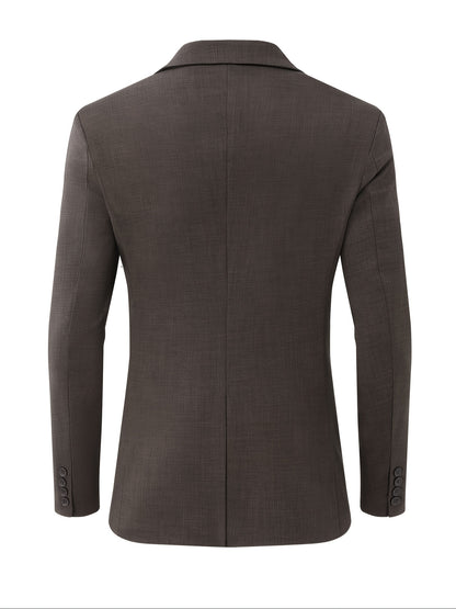 Chaqueta Blazer Casual para Hombre, Chaqueta de Traje de Un Botón, Chaquetas Ajustadas, Abrigo Deportivo Ligero
