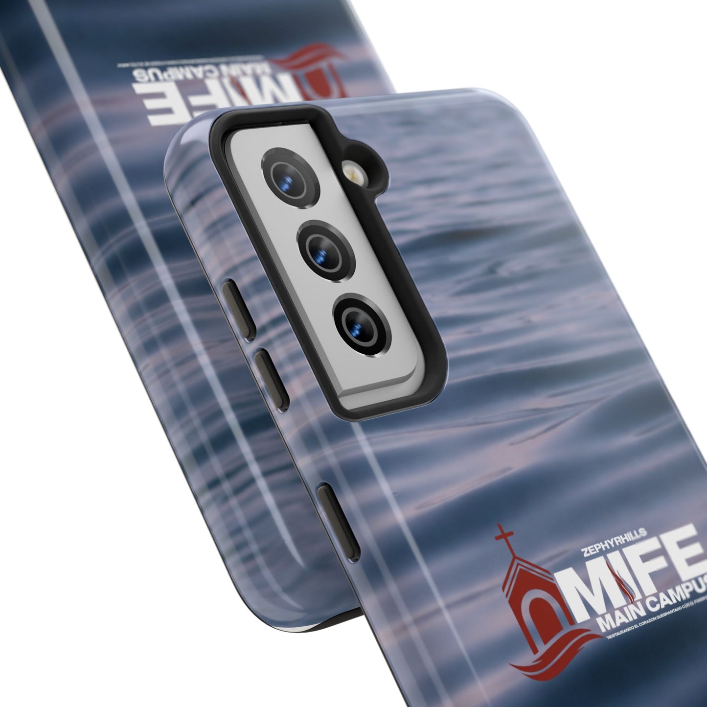 Tough Phone Case — MFE Main Campus Navy Wave Protective Cover
