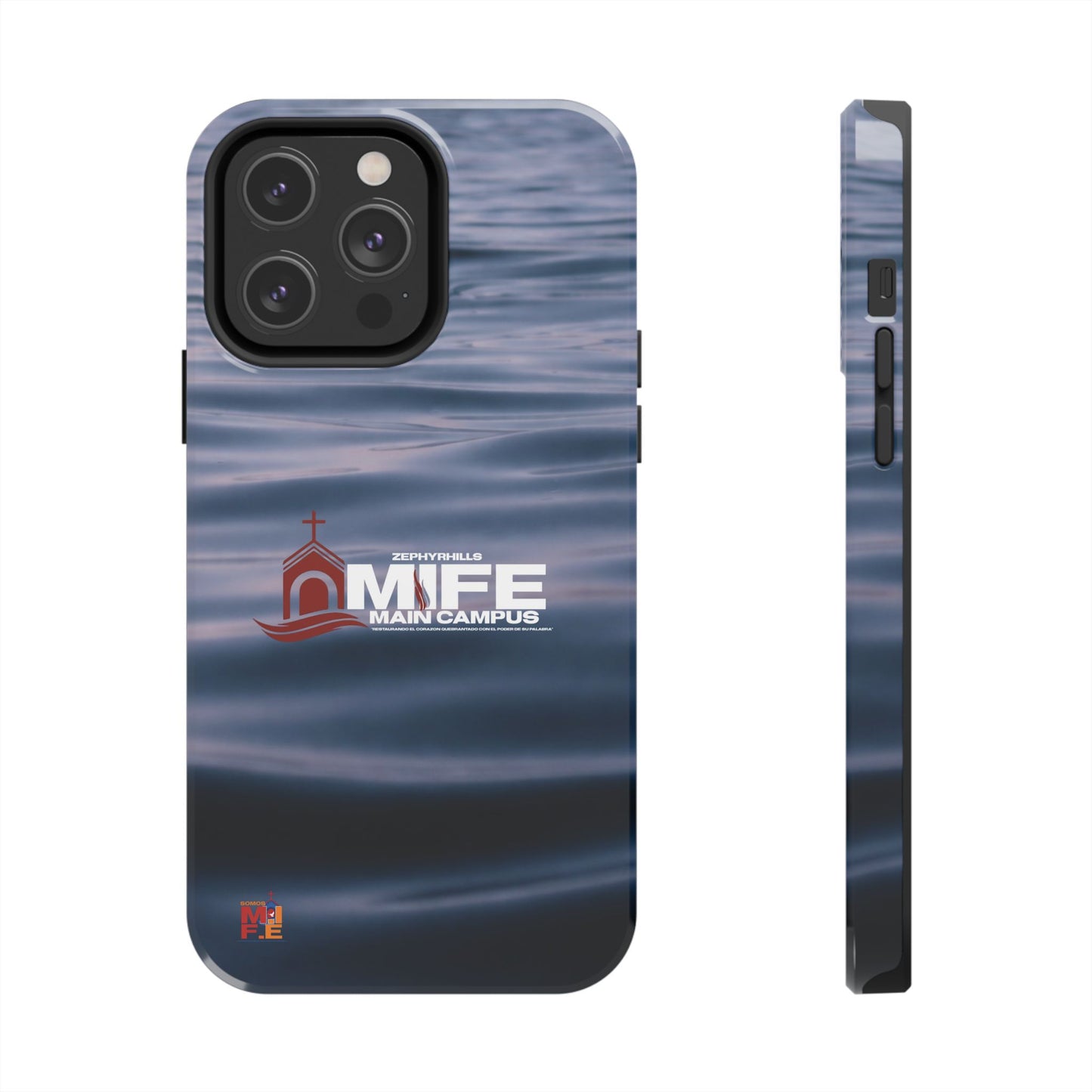 Tough Phone Case — MFE Main Campus Navy Wave Protective Cover